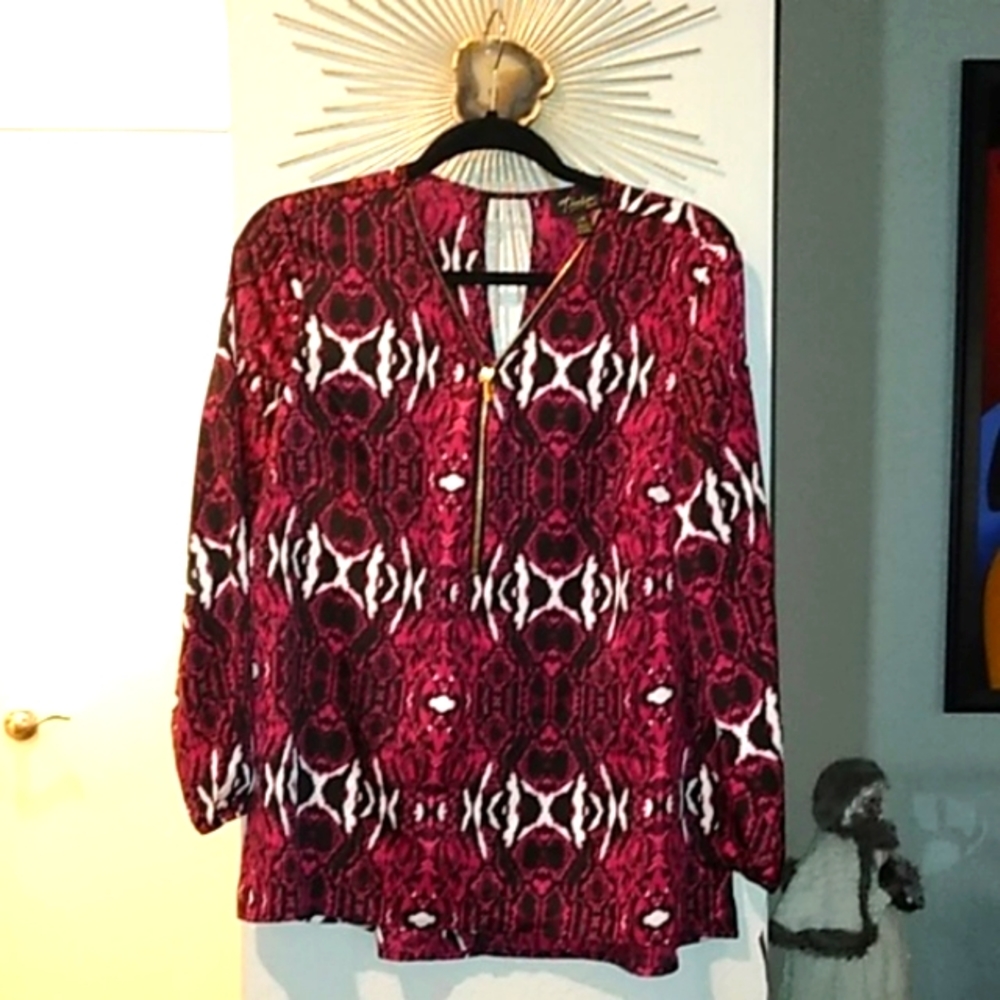 Thalia Sodi Snakeskin Blouse